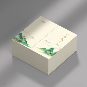厂家定制豪华纸双门礼品盒茶哑光层压压花产品包装纸托盘不同 - Product Image 6