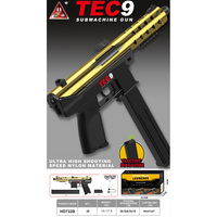 고속 FPS 전동 핸디 TEC-9 젤 블래스터 장난감 총 나일론 장거리 사격 반자동/수동 스플래터 블래스터 건