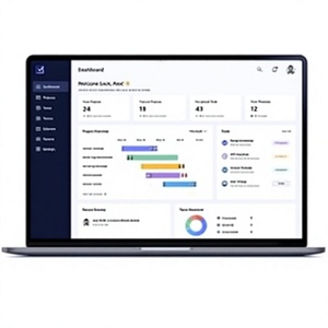 Plataforma de gestión de construcción para proyectos, contratistas, tareas, presupuestos, materiales, líneas de tiempo, documentos y equipos - Product Image 1