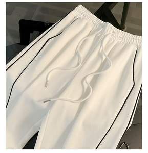 طقم أزياء خريفي مقاسات <span class=keywords><strong>M</strong></span>-3XL: سترة بسحاب وياقة ومعطف وبنطلون واسع الساقين، طقم من قطعتين للاسترخاء - Product Image 6