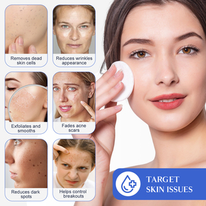 60 Gezichtsreiniging Exfoliërende Wattenschijfjes Anti Acne Glycolzuur Schil Gezichtspads Patch Voor Een Jeugdig Ogende Huid - Product Image 2