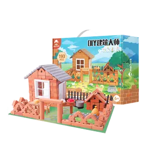Micro 193pcs Farmyard mini building blocks Christmas Birthday Gift building toy supplier wholesales educational boy girl toys