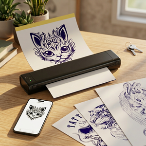 Stampante Termica Portatile Phomemo M08F Senza Inchiostro per Ricevute <span class=keywords><strong>A4</strong></span>, <span class=keywords><strong>Mini</strong></span> Wireless Mobile 203DPI - Product Image 1