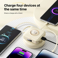 Espejo de Maquillaje Portátil SUPER Sep 2025, Bonito y Compacto, con Banco de Energía de 10000 mAh y 4 Cables, Regalos de Navidad para Niñas