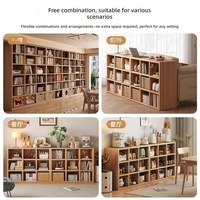 Étagère en panneaux de mélamine de qualité E0 avec design modulaire, facile à assembler, adaptée à la maison, à l'école et à la bibliothèque