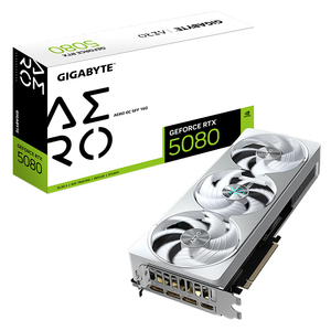 การ์ดจอ GeForce RTX 5080 AERO OC SFF 16G GDDR7 PCI 5.0 รุ่น GV-N5080AERO OC-16GD การ์ดแสดงผล GIGABYTE GeForce RTX 5080 AERO OC S - Product Image 1