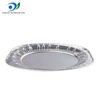 Plats de restauration rapide en papier d'aluminium pour barbecue ovale jetable de 9*6 pouces Casserole à poisson en aluminium Récipient alimentaire en papier d'aluminium