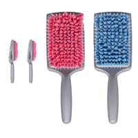Nouvelle conception de brosse à cheveux multifonctionnelle avec manche en ABS, peigne en microfibre et nylon, séchage rapide, éponge lisse, peigne magique pour la maison