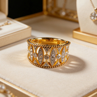 Maßgefertigter Silber 10K/14K Vergoldeter Massivgold Labor-Gezüchteter Diamant Romantischer Verlobungs-Cluster-Ring Unisex IGI-Zertifiziert Jubiläumsring