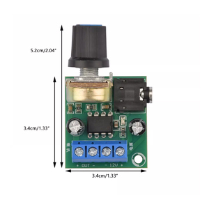 Lm386 10W mini khuếch đại âm thanh hội đồng quản trị tuyến tính khuếch đại công suất và so sánh DC 3-<span class=keywords><strong>12V</strong></span> Phạm vi điều chỉnh âm lượng điều chỉnh - Product Image 6