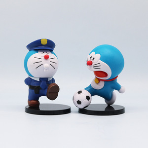 8-9CM <span class=keywords><strong>Doraemon</strong></span> Cos Q Ver. Trabajo Profesión Atletas Policía PVC Anime Figura para Catcher Egg Box Gashapon Game Machine Premio Juguete - Product Image 4