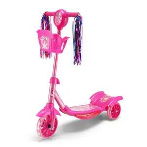 pedal led and music baby scooter Manufacturers direct baby tricycle with music scooter Children's scooters with baskets