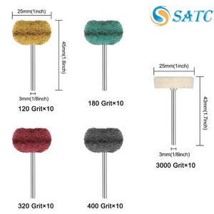 Kit de Ruedas Abrasivas <span class=keywords><strong>para</strong></span> <span class=keywords><strong>Pulir</strong></span> <span class=keywords><strong>Metal</strong></span>, Juego de Accesorios <span class=keywords><strong>para</strong></span> Herramientas Rotatorias <span class=keywords><strong>Dremel</strong></span> - Product Image 3