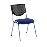 Chaise de formation ergonomique sans accoudoirs en maille, empilable, pour conférence et bureau, chaise d'ordinateur respirante en maille pour salle de réunion