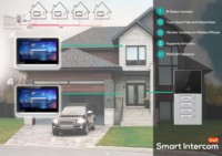 Smart Home Control Moniteur d'intérieur 7 pouces Sonnette de porte 4 appartements Unité extérieure de contrôle d'accès