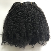 Meilleure Qualité Afro Crépus Armure de Cheveux Humains 4A 4B 4C Remy Cheveux Vierge Brésilienne Afro Bouclés Bundle en Texture Noire Naturelle