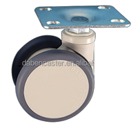 Roulette médicale résistante de 5 pouces 125mm avec de doubles roues d'unité centrale pour le lit d'hôpital/meubles médicaux