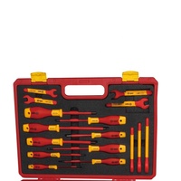 BOOHER Offre Spéciale OEM – Kit d'outils combinés 30 pièces (Tournevis isolés 1000V AC et clés à fourche) avec mallette soufflée – Garantie 3 ans