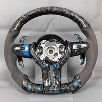 Volant de direction en carbone forgé bleu personnalisé pour BMW F11 F21 F22 F30 F31 F32 F36 F80 F06 M2 M3 M5 E84 E92 E93