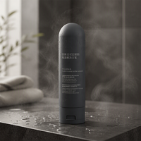 Flacon en plastique HDPE mat à pression pour shampoing et lotion corporelle, soin de la peau, nettoyant visage, Soft Touch 100/150/200/250 ml