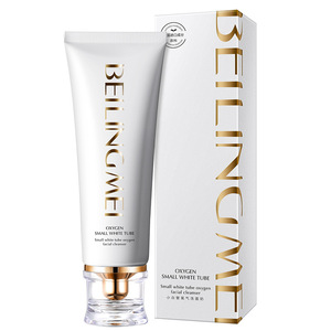 Limpiador Facial en Tubo Blanco Pequeño con Oxígeno Belifingme, Limpiador Espumoso de 100 g para Mujer - Product Image 5