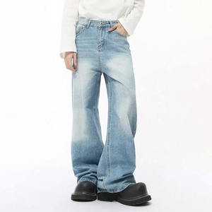 Fabricant de jeans, logo personnalisé, jeans pour hommes de haute qualité, jeans délavés, jeans baggy, plusieurs couleurs disponibles - Product Image 3