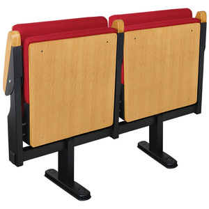 Sillas de Auditorio Jiarunde C-890 de Tela Azul con Pasamanos para Teatro, Sala de Conferencias, Iglesia, Asientos en Fila - Product Image 5