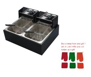 Ensemble de friteuses électriques automatiques en acier inoxydable de 3 à 5 <span class=keywords><strong>personnes</strong></span> - Product Image 4