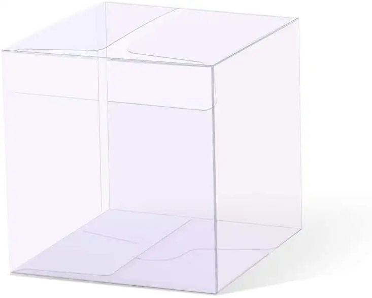 OEM Custom Gift Box Transparent Folding PVC PET Plastic Acetate Clear Packaging Box