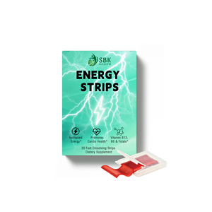 Tiras Energéticas Personalizadas de Marca, Tiras Orales con Metilcobalamina B12 y Vitamina B6, Equilibran el Estado de Ánimo y Mejoran la Concentración, Tiras Orales de Biotina - Product Image 1