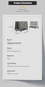 Support de rangement réglable en granit YEK'S pour l'organisation de dalles lourdes - Product Image 5