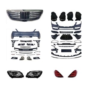 Kit de Carrocería para Mercedes-Benz Clase S W222 S63 <span class=keywords><strong>Maybach</strong></span> <span class=keywords><strong>S65</strong></span> Parachoques S450 Incluye Rejilla y Espejos Laterales - Modificación/Actualización - Product Image 3