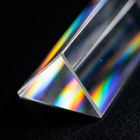 Prisme triangulaire en cristal K9 facetté haute clarté pour lustre d'hôtel de luxe et décoration d'éclairage intérieur