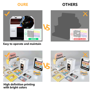 Reizjet A4 UV phẳng máy in kỹ thuật số biểu ngữ in ấn máy điện thoại trường hợp máy in phun cho chai PET - Product Image 5