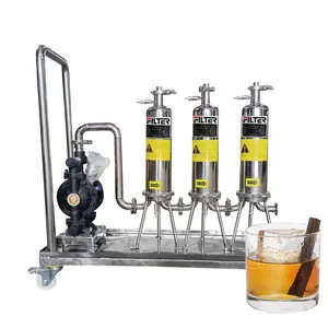 Food grade polishing 316 stainless steal rum schnapps gin aurum zganje spirits Impurities clarify filtration machine