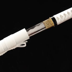 Épées de Commandement Japonaises Longquan de 102 cm, Forgées à <span class=keywords><strong>la</strong></span> Main en Acier Carbone 1045 Monobloc, Motif <span class=keywords><strong>Vague</strong></span> de Prunier Printanier, Épées de Samouraï pour Décoration Intérieure - Product Image 4