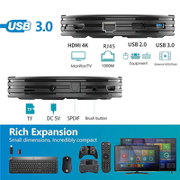 Boîtier TV intelligent HK1 MAX Plus Octa Core Android 9.0 4 Go 128 Go 64 Go 32 Go RK3368 1080P H.265 4K 2.4G 5G Wifi double bande HK1MAX