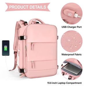<span class=keywords><strong>Mochila</strong></span> Personalizada para Portátil de Poliéster para Mujer, <span class=keywords><strong>Mochila</strong></span> de Viaje de Negocios para Hombre, para el <span class=keywords><strong>Trabajo</strong></span> <span class=keywords><strong>y</strong></span> los Viajes - Product Image 5