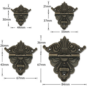 Flower Shape Zinc Alloy Clasp 90 Degree Lock For <b>Cabinet</b> Doors European Style Furniture Hardware - Product Image 3