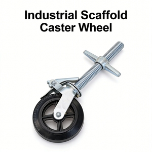 6-8 Zoll hohe, schraubverstellbare Nivellierrollen mit Bremse für Hebe-Gerüste - Product Image 1