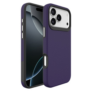 Mạ Nút <span class=keywords><strong>2</strong></span> Trong <span class=keywords><strong>1</strong></span> Bán Buôn Tam Giác Kết Cấu PC Mềm TPU Bảo Vệ Điện Thoại Di Động Trường Hợp Đối Với iPhone 17 16 15 14 13 12 Pro Max - Product Image 1