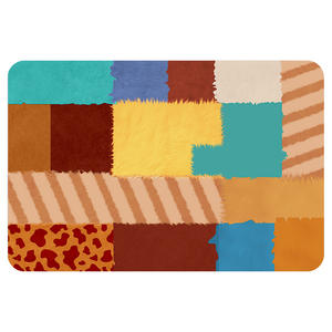 Tapis de drainage de comptoir de cuisine haut de gamme, motif géométrique rectangulaire, antidérapant, en fibre de polyester, séchage rapide, absorbant, pour évier - Product Image 5