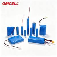 Batterie rechargeable au lithium Li-Ion GMCELL 18650 3.7V 1500mAh en gros, cathode LiCoO2 - 500 cycles, garantie 12 mois pour les appareils électriques