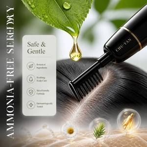 CHU·YAN Coloration capillaire intégrée aux herbes naturelles - Formule sûre et douce pour des cheveux sains - Product Image 1