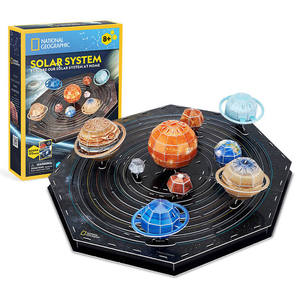 Puzzle 3D en papier <span class=keywords><strong>du</strong></span> système solaire, modèle éducatif scientifique d'astronomie, jouets à assembler pour enfants, cadeaux, modèle de physique en papier - Product Image 5