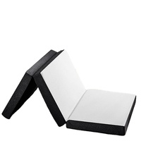 Matelas en mousse à mémoire de forme pliable et infusé de gel OEM, pliable, à trois volets, magasins près de chez moi, lit pliant avec surmatelas