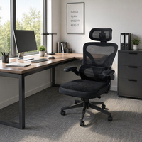 Chaise de bureau ergonomique moderne pivotante avec support lombaire en maille, réglable, de luxe, pour PDG, personnalisable, ensemble de mobilier de bureau