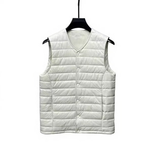 Wholesale custom logo men's and women's lightweight down vest for warmth, windproof, and casual winter sleeveless jacket - Product Image 5
