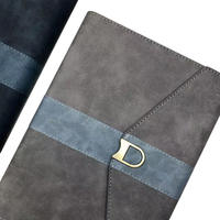 Cuir thermique PU bleu écologique pour couverture de carnet et reliure de livre