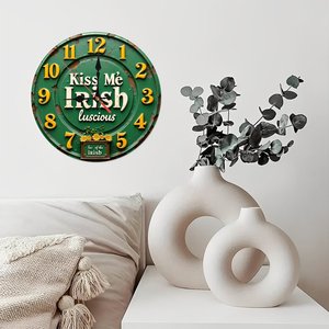 Round Wooden Wall <b>Clock</b> 25x25Cm Silent Quartz Design Home Modern Interior Decoration <b>Clock</b> - Product Image 3
